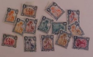 NYASSA STAMPS 15 DIFF. USED