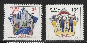 Cuba 787-788 1963 Labor Day set MNH