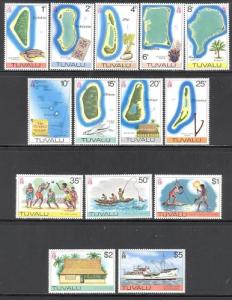 Tuvalu Sc # 23-37 (26 missing) mint never hinged (RS-2)