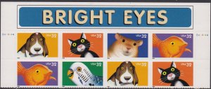 3234a Bright Eyes Plate Block MNH