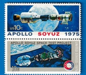 US SCOTT#1569-70 1975 APOLLO SOYUZ - MNH SE-TENANT PAIR