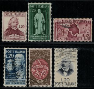 Italy #540-3,7-8  CV $15.55