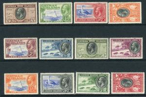 CAYMAN ISLANDS-1935  A lightly mounted mint set to 10/- Sg 96-107