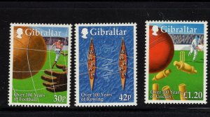 Gibraltar #817-19  (1999 Sports set) VFMNH CV $6.00