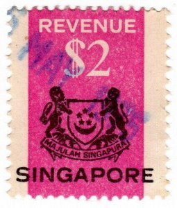 (I.B) Singapore Revenue : Duty Stamp $2