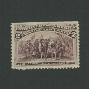 1893 United States Postage Stamp 231v Mint F/VF Never Hinged w/ Gum Fault