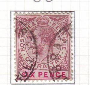 Gibraltar Sc 70  6 d G V stamp used