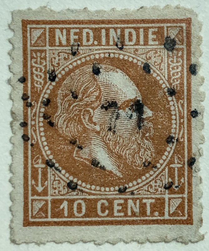 AlexStamps NETHERLANDS INDIES #9 XF Used 