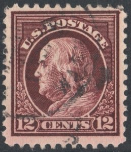 SC#512 12¢ Franklin Single (1917) Used