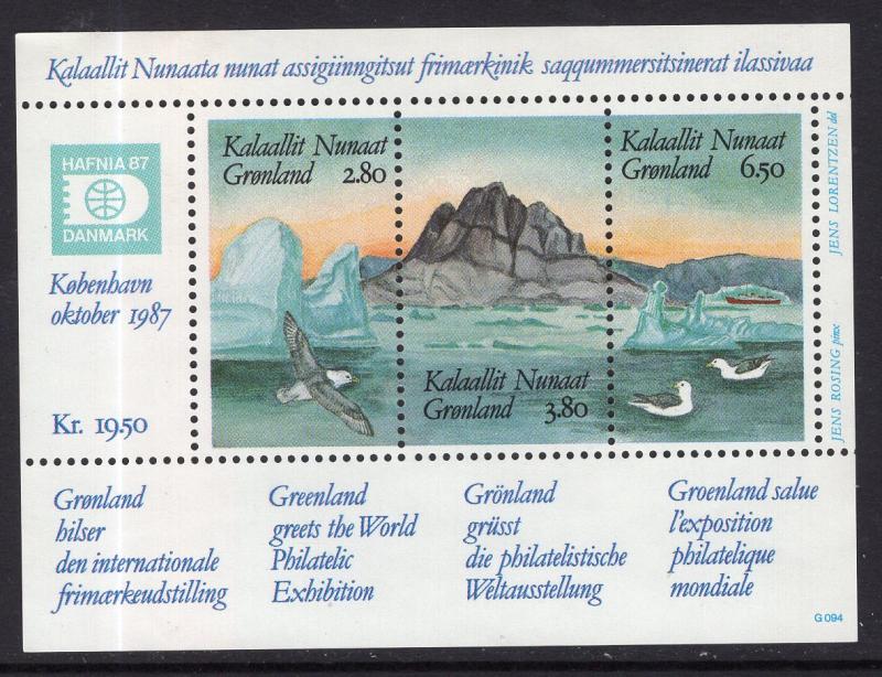 Greenland 175 Souvenir Sheet MNH VF