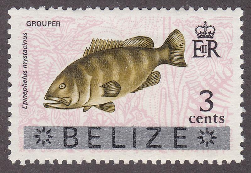 Belize 315 Grouper Fish 1973