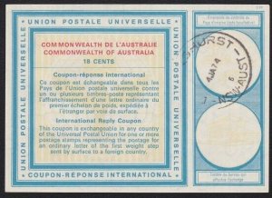 AUSTRALIA 1974 18c International Reply Coupon -............................A6839