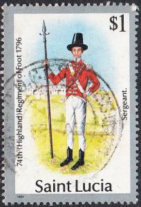St. Lucia    #758    Used