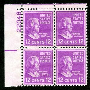 U.S. Scott  817 VF MNH Plate Block of 4