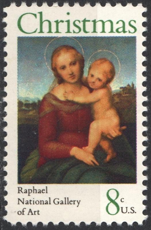 SC#1507 8¢ Christmas: Small Cowper Madonna by Raphael (1973) MNH