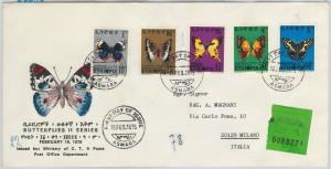 64970 - ETHIOPIA - POSTAL HISTORY - FDC COVER: Michel # 806/10 1975  Butterflies