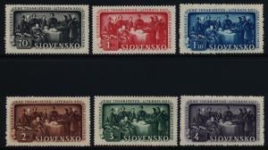 Slovakia 77-82 MNH Slovakian Educational Society