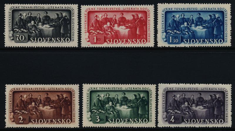 Slovakia 77-82 MNH Slovakian Educational Society