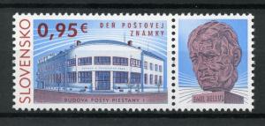 Slovakia 2017 MNH Stamp Day 1v Set + Label Architecture Stamps