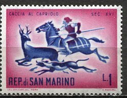 San Marino; 1961: Sc. # 477: MLH Single Stamp