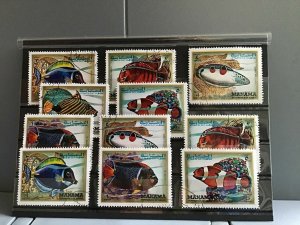 Manama Colourful Fish  cancelled   stamps   R25332