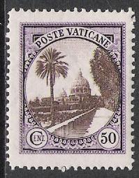 Vatican City #25 Gardens MNH