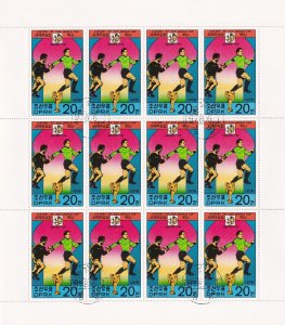 SA Korea 1978 Football - History of the World Cup, 12 used full sheets CV$50