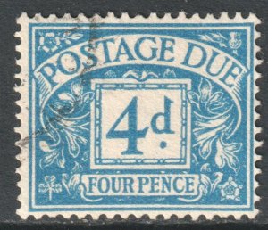 GB Scott J42 - SG D43, 1954 Postage Due 4d used