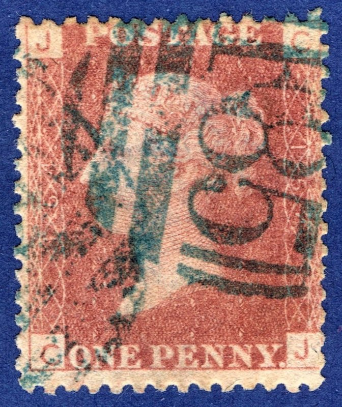 [mag922] 1864 GB USED ABROAD IN MAYAGUEZ PORTO RICO F85(blue) 1d red PL149 SGZ33