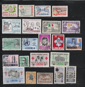 Liberia Lot E - All the stamps are in the scan. No damaged stamps.