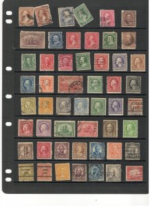 US COLLECTION ON STOCK SHEETS, MINT/USED