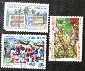 Cameroun 1971 #513,525-26 M&U SCV $1.50
