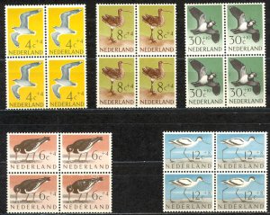 Netherlands Sc# B353-B357 MNH block/4 1960 Birds