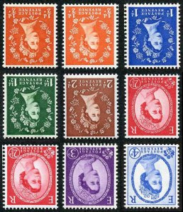 SG570Wi-76aWi 1958 Crowns Inverted Set of 9 U/M