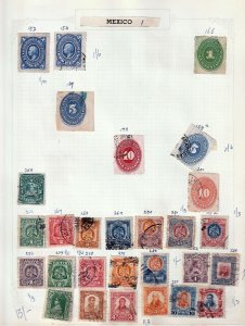 MEXICO OLD/Mid M&U Collection on Pages (Aprx 220 Items) (Goy 2517