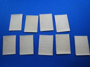 ALBANIA 1937 - SCOTT # 271-279    MNH