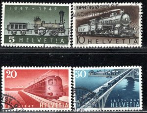 Switzerland Scott # 308 - 311, used