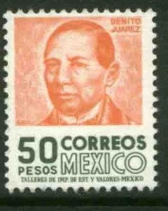 MEXICO 1081, $50Ps 1950 Def 8th Issue Fosforescent coated. MINT, NH. F-VF.