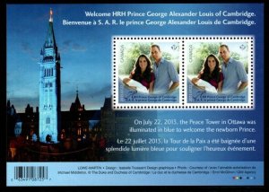 CANADA SGMS2986 2013 BIRTH OF PRINCE GEORGE MNH