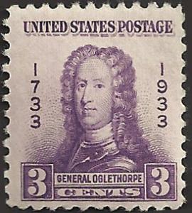 # 726 Mint Never Hinged Violet General James Edward Oglet...