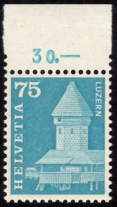 1960, Switzerland 75c, MNH, Sc 393