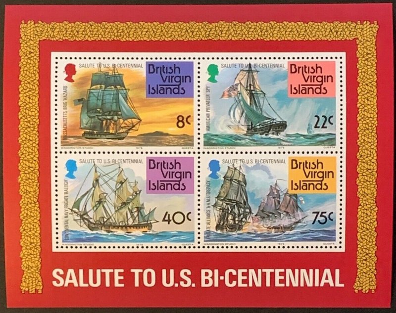 1976 British Virgin Islands 309-312/B7 Ships with sails 12,00 €