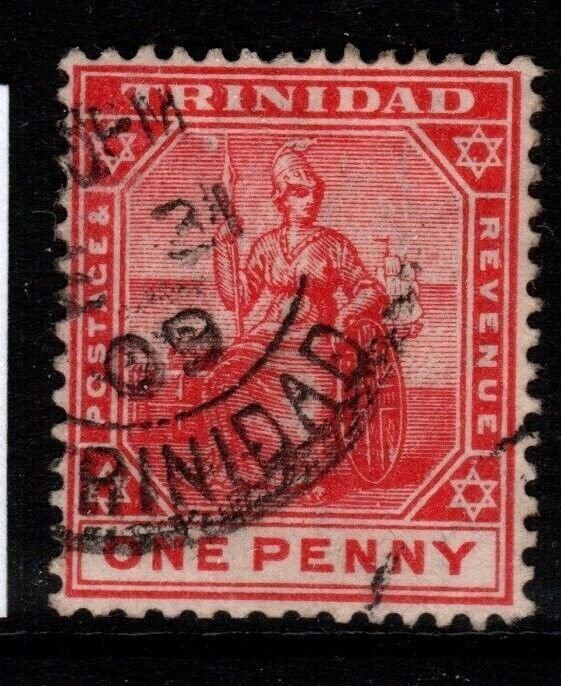 TRINIDAD SG135 1906 1d ROSE-RED FINE USED