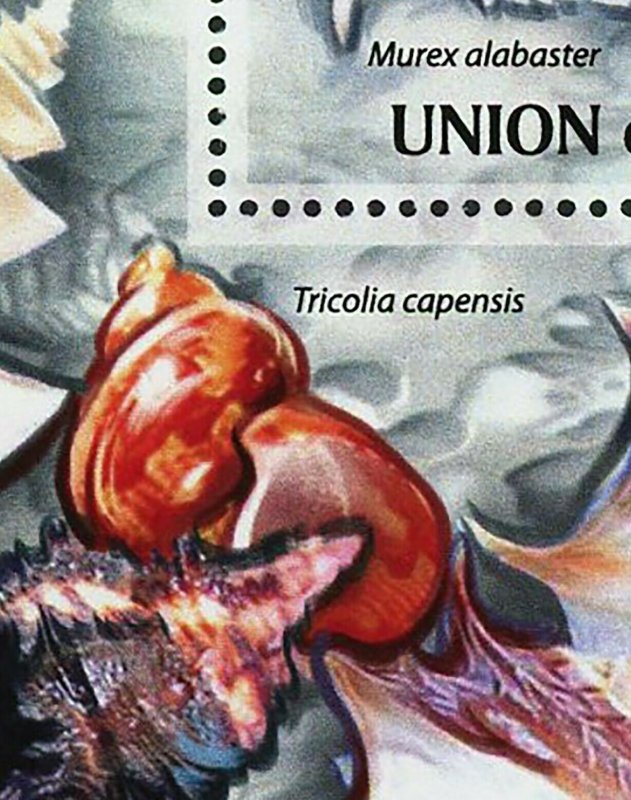 Shells Stamp Murex Alabaster Tibia Fusus Thatcheria Mirabilis S/S MNH #2964