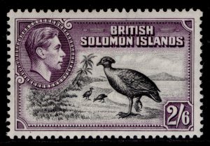 BRITISH SOLOMON ISLANDS GVI SG70, 2s 6d black & violet, M MINT. Cat £38.