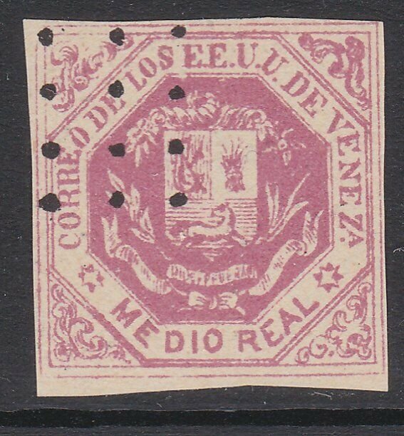 VENEZUELA  An old forgery of a classic stamp................................D735