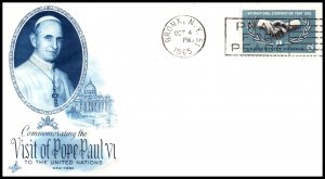 UN New York Visit of Pope Paul VI to the United Nations 1965 Artcraft Cover