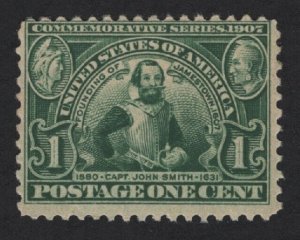 United States MINT Scott Number 328 MNH  F-VF  #2  -  BARNEYS