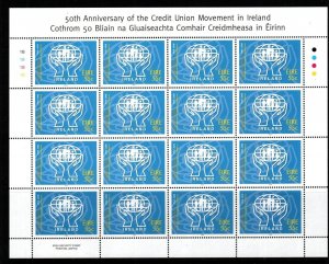 IRELAND SG1893 2008 ANNIV OF THE CREDIT UNION MOVEMENT SHEETLET MNH