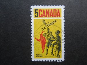 Canada #483 Sports Lacrosse  Nice stamps {ca402}